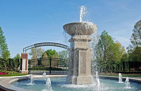 Clinton Township fountain